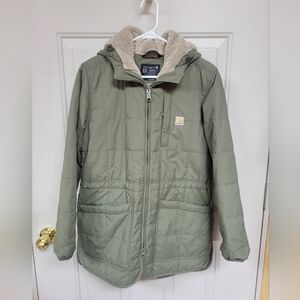 Carhartt Womens Rockford Loose Fit Lightweight Insulated Hooded Coat